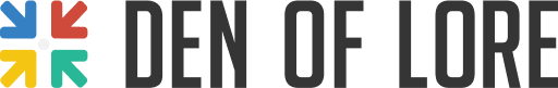 Den of Lore Landscape Logo - Black
